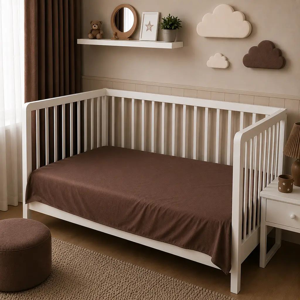 Дитяча постільна білизна MIRSON BABY фланель Brown 110х160см (2200012799819) - фото 7