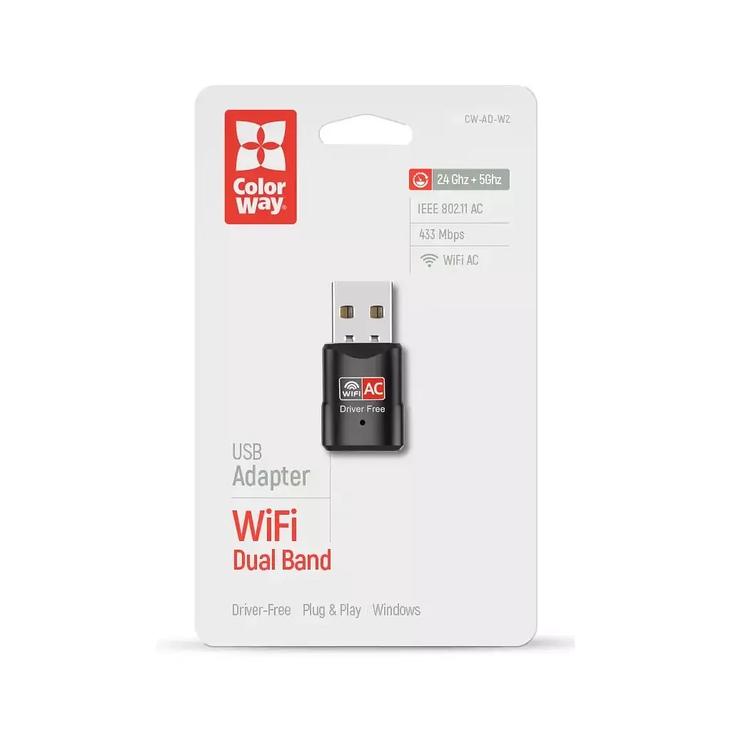 Мережева карта Wi-Fi ColorWay CW-AD-W2 - фото 7