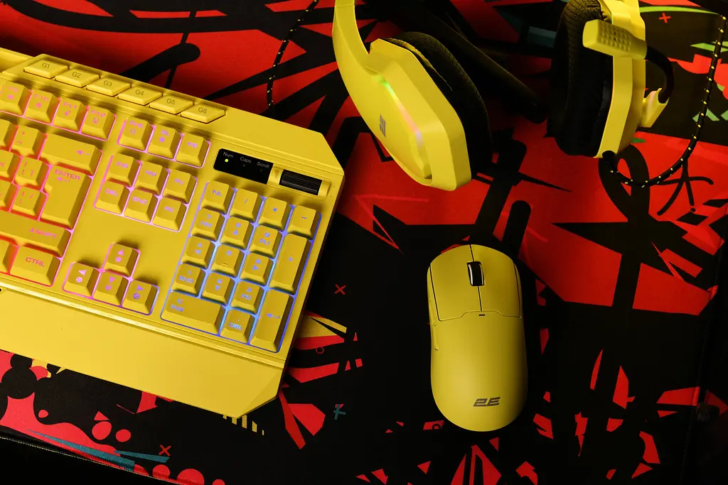 Миша 2E Gaming MG355 WL, RGB, USB-A/WL, жовтий - фото 5