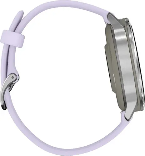 Смарт-годинник Garmin Venu 4 41 mm Silver with Periwinkle Silicone Band (010-03013-01) - фото 3