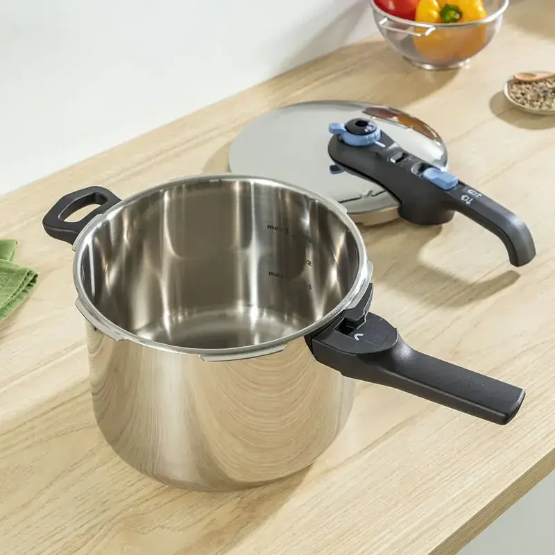 Tefal Скороварка Secure Trendy, 4л, з паровим кошиком, нержавіюча сталь, пластик - фото 10