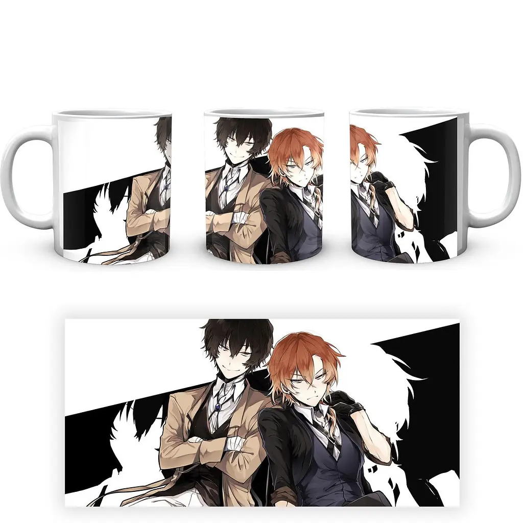 Кружка GeekLand Bungou Stray Dogs Проза Бродячих Псов Чуя Дазай BSD 28 330 мл белая - фото 4