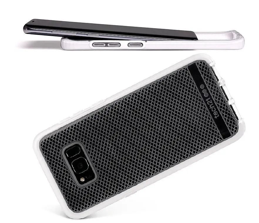 Чохол Tech21 Evo Check протиударний Samsung Galaxy S8 Plus White + Прозорий - фото 3