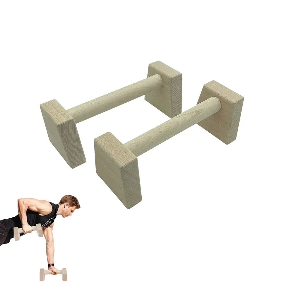 Паралетси, упори для віджимання дерев'яні Wood Gym Push Up NE-WD-30 з бука 30 см 2 шт - фото 4