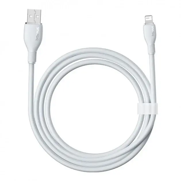 Кабель Baseus Pudding Series Fast Charging Cable USB to Lightning 2.4A 1.2m P10355700221-00 White - фото 5