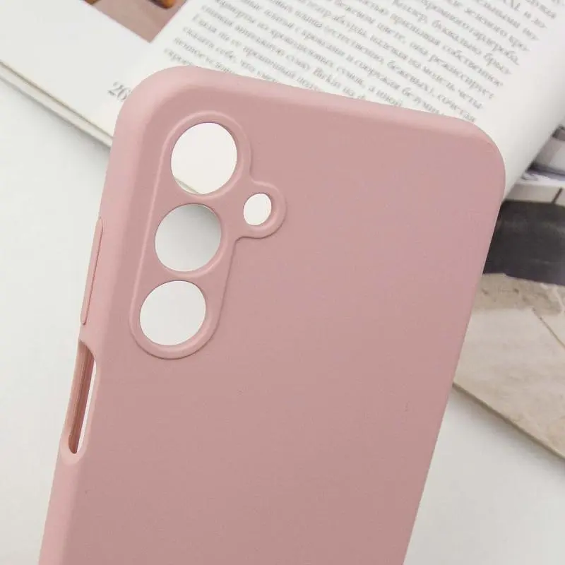 Чехол Silicone Cover Lakshmi Full Camera (AAA) with Logo для Samsung Galaxy A25 5G Розовый / Pink Sand - фото 5