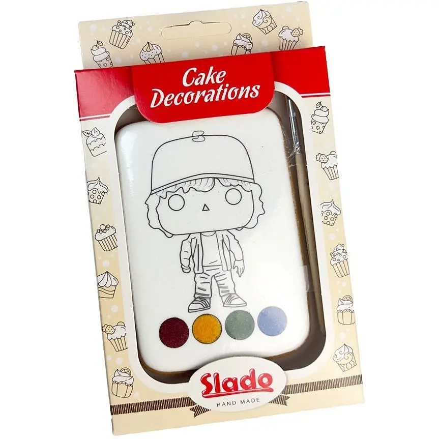 Набір медово-імбирний пряник Slado Листівка з пензликом 90 г - фото 3