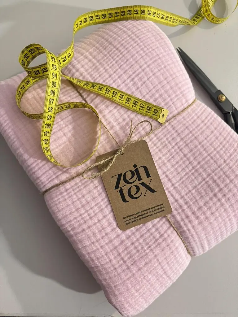 Покривало Zeintex Heaven муслінове бавовняне кольору баблгам 240х260 см - фото 8