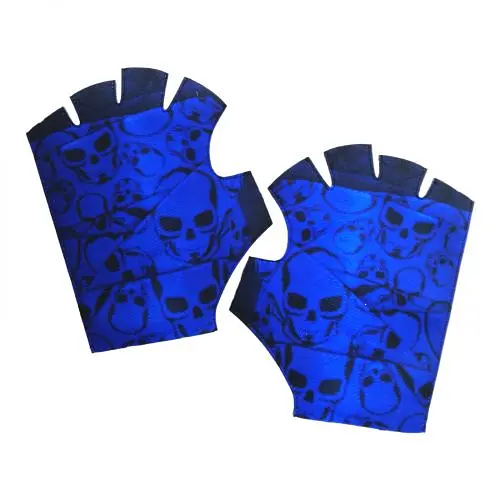 Игровые детские перчатки "Cobalt Skulls .Кобальтовые черепа" GLO-CS Сувенир-декор, на планшете (4820242991241) - фото 1