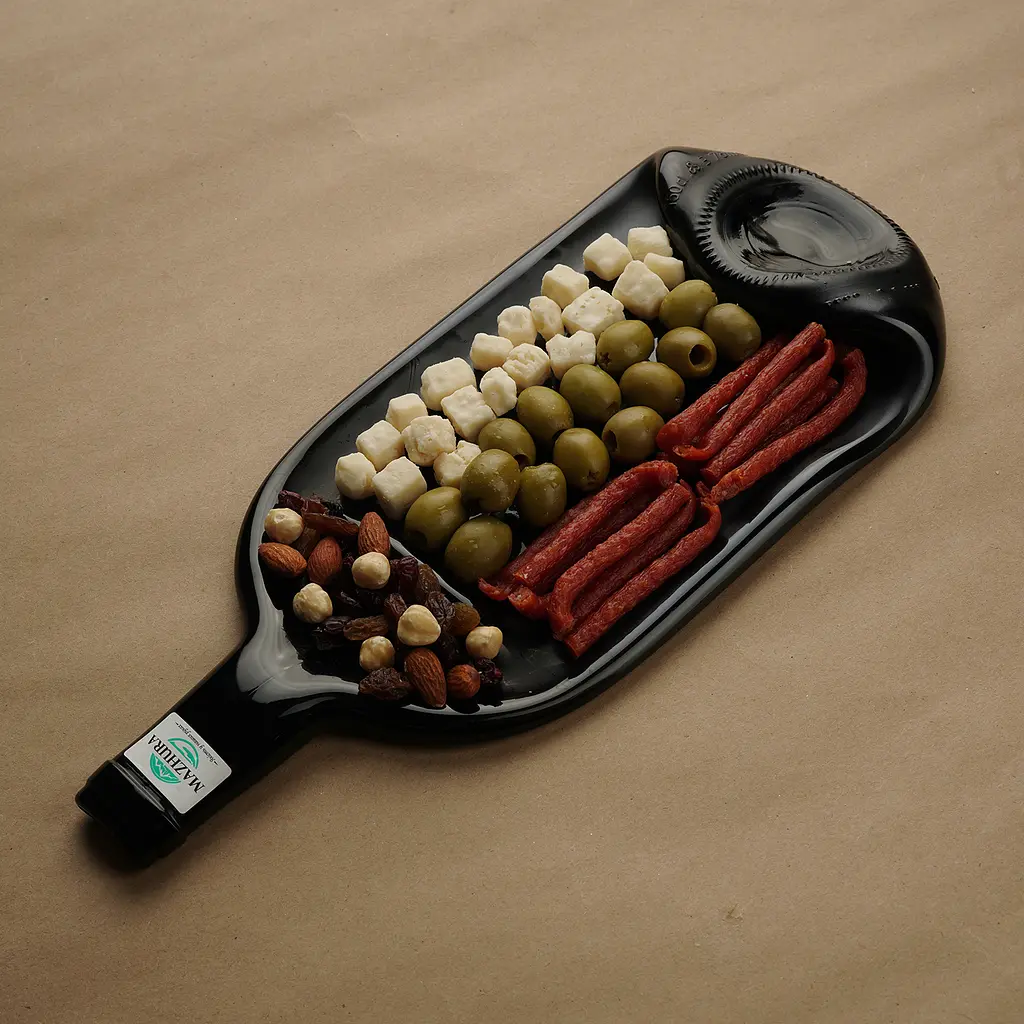 Стеклянная тарелка Mazhura Vine из сплюснутой 1.5 л винной бутылки в ассортименте (mz692665) - фото 3