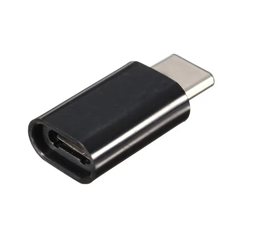 Перехідник USB3.1 Type-C --> Micro USB (OTG) чорний - фото 2