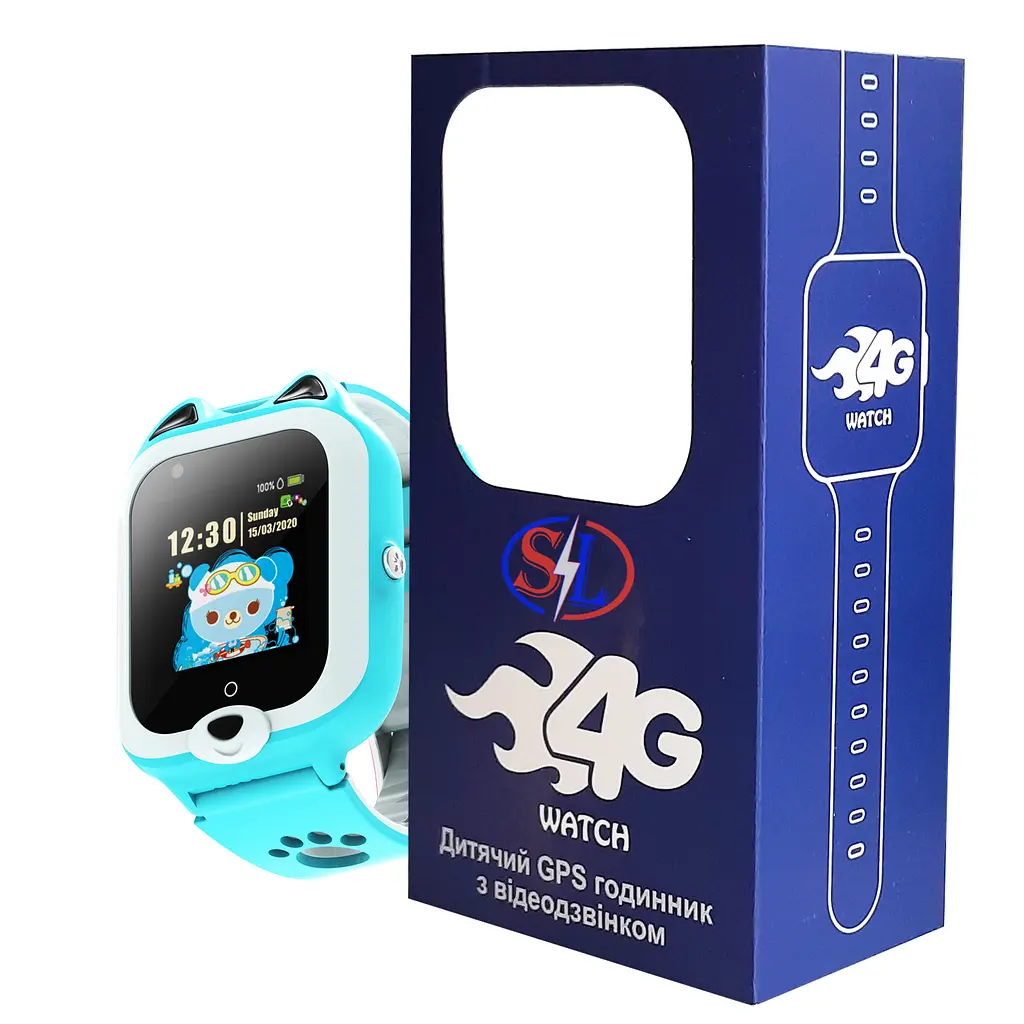 Дитячий GPS годинник SparkLine SL-18X Android 8.1 Blue (sl18x) - фото 4