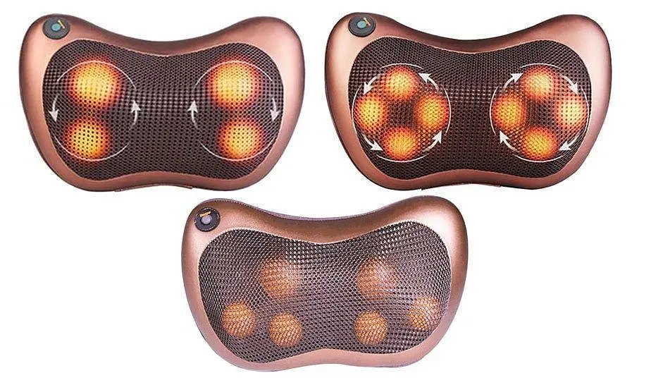Масажна подушка RIAS Massage Pillow для дому та машини Bronze (3sm_905710875) - фото 5