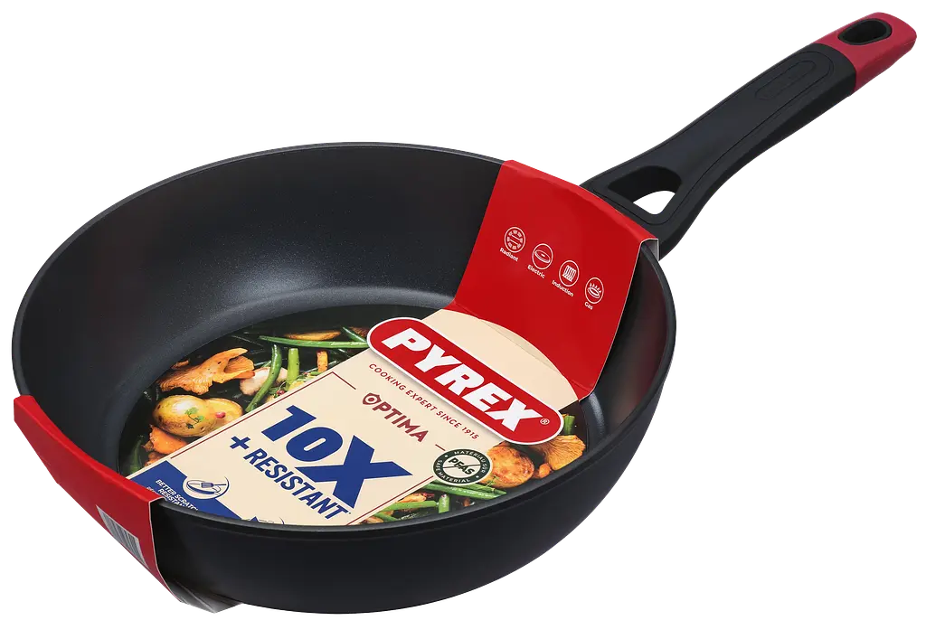 Сковорода Pyrex Optima 28 см глибока kuh0016744 - фото 2