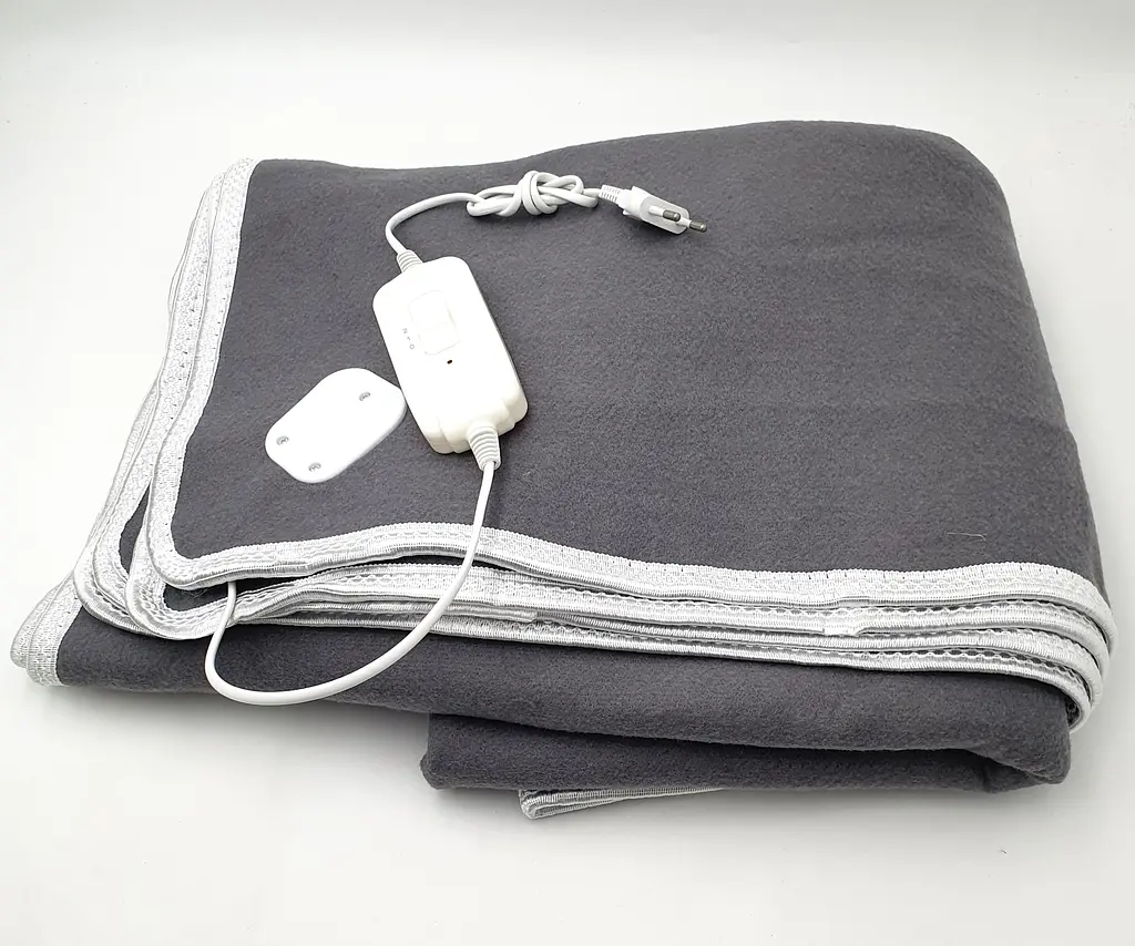 Електропростирадло електро грілка електричне простирадло LUX electric blanket 120*155см 100Вт UKC сірий