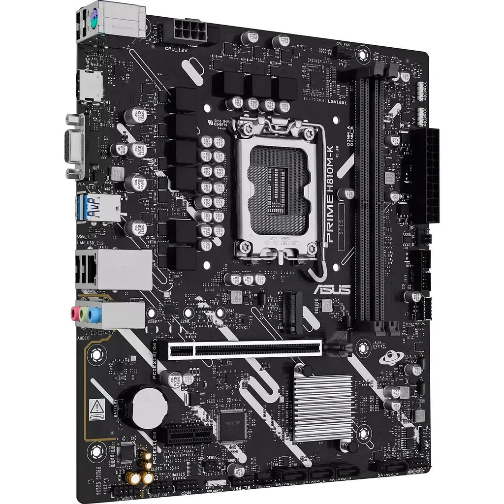 Материнська плата ASUS PRIME H810M-K (PRIME H810M-K) (Socket 1851, Intel H810, Micro-ATX) - фото 3