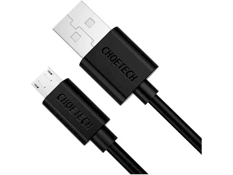 Кабель Choetech USB 2.0 to Micro USB 1.2m Black (AB003) - фото 2