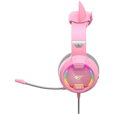 Наушники Havit HV-H2233d Cat Pink (HV-H2233d) - фото 4
