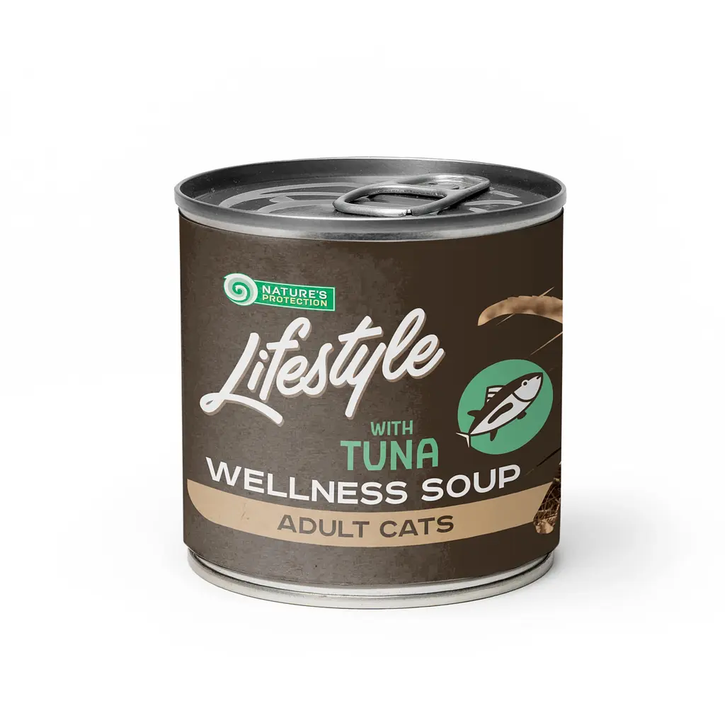 Суп для котів з чутливим травленням, з тунцем Nature's Protection Lifestyle Sensitive Digestion, 140 мл