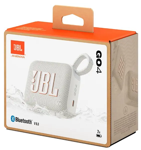Портативная акустика JBL Go 4 White (JBLGO4WHT) - фото 9