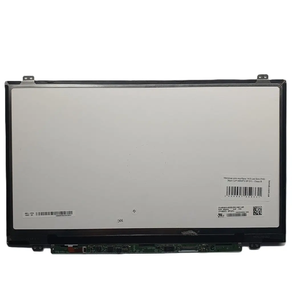 Матриця для ноутбука 14.0 Led Slim FHD IPS 30pin (LP140WF3 SP D1) - Class B Б/В - фото 3