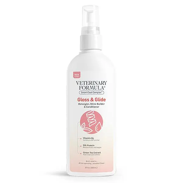 Спрей для собак та котів Veterinary Formula SCC Gloss&Glide Ветеринарна формула кондиціонер, розковтунювач, антистатик 237 мл (01810)