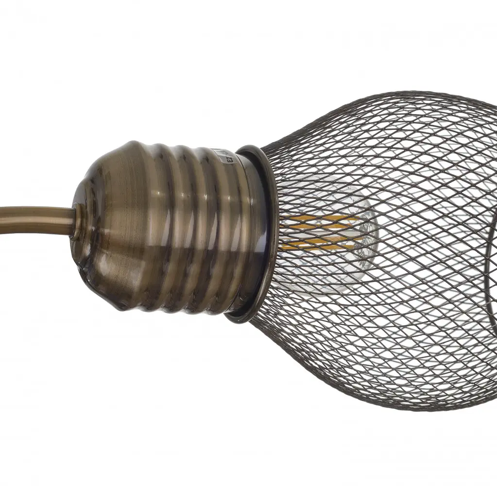 Люстра потолочная Brille в зал E27 60W AB (BL-974C/5) - фото 3