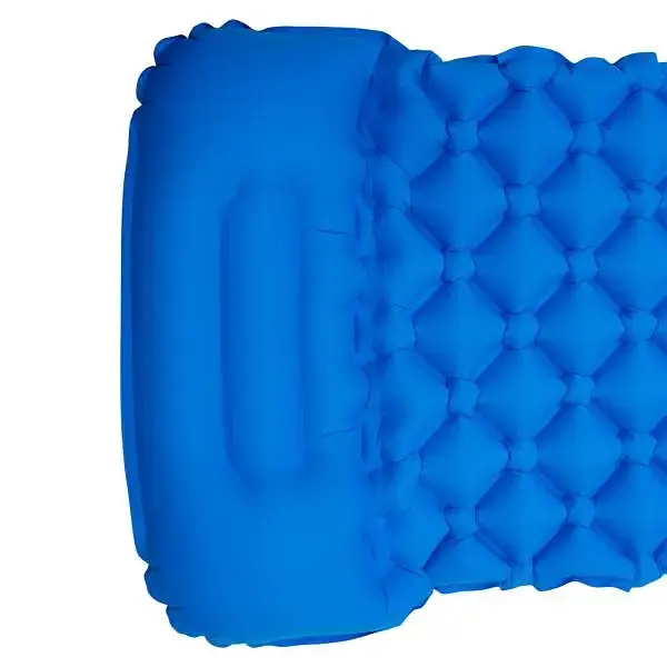 Матрас надувной Lugi из TPU 190х55х3 см с подушкой синий SJ-0084BL - фото 11