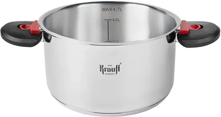 Каструля з кришкою Krauff 26-303-021 4.7 л 22 см срібляста - фото 4
