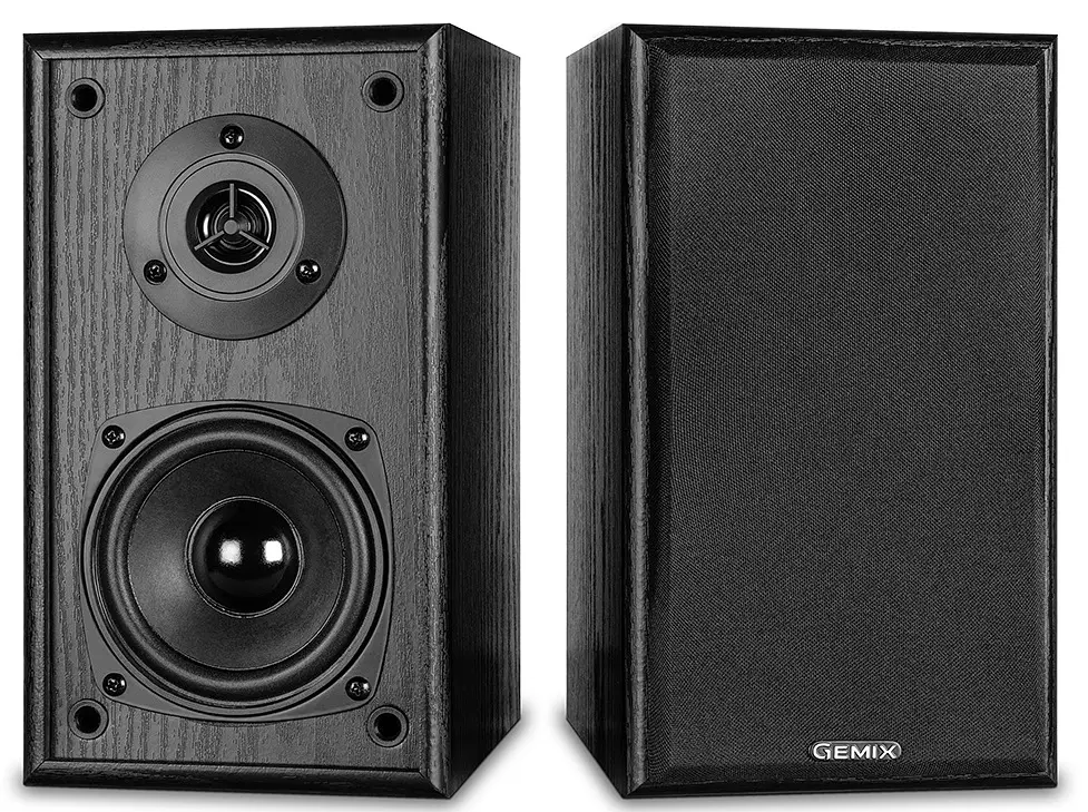 Колонки Gemix TF - 611 Black 2.0 сателіти 2 x 18 Вт, МДФ, функція 3D, живлення від мережі 220V, керування ззаду - фото 2