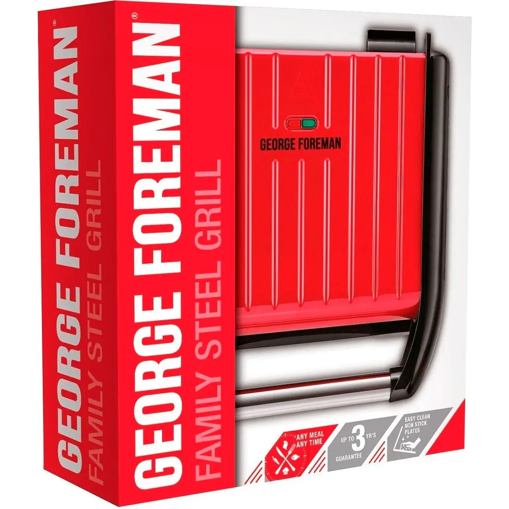 Електрогриль George Foreman Family Steel Grill Red (25040-56) [120491] - фото 7
