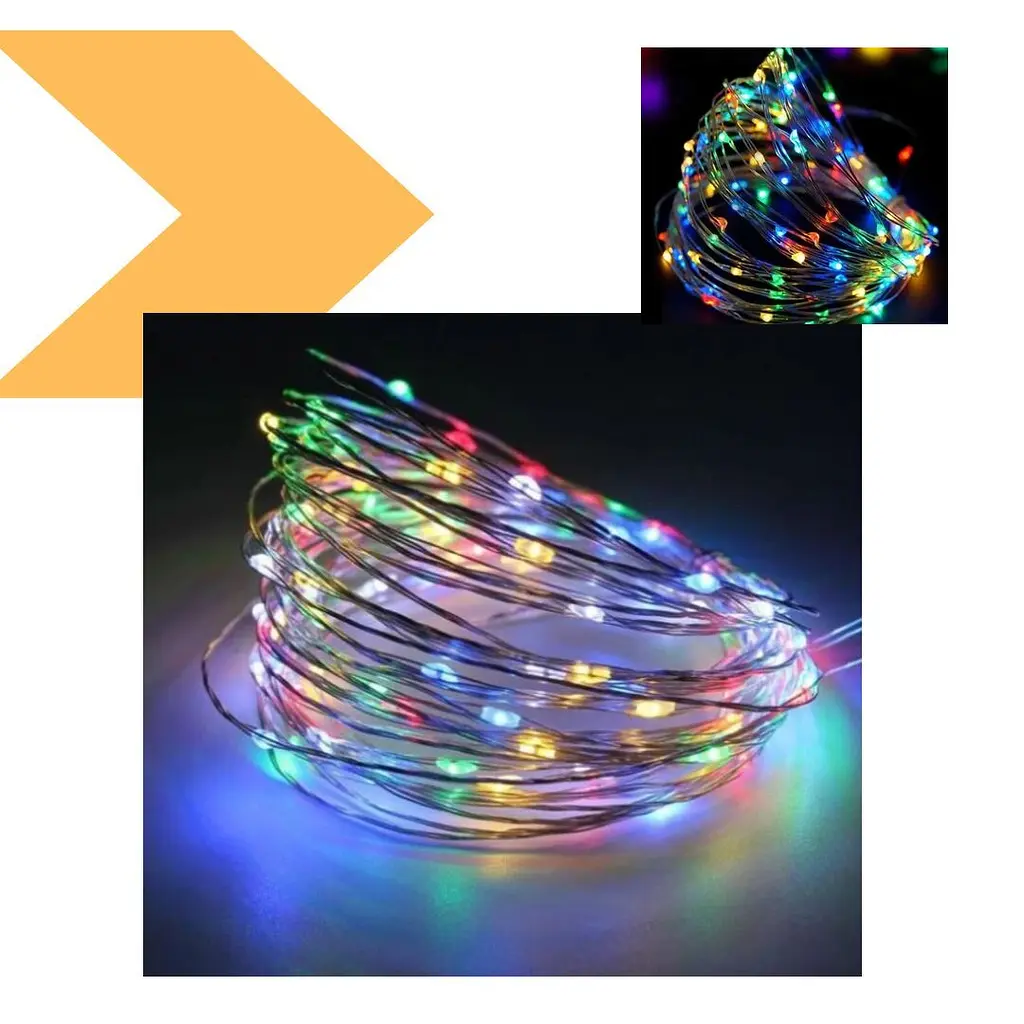Xmas гірлянда 200 LED медний проволока Капля роси 20M Мультицветная 220V (47658-7248_151) - фото 2