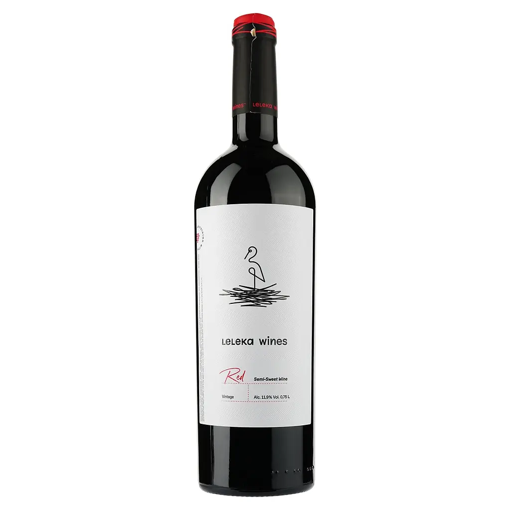 Уцінка. Вино Leleka Wines Red, червоне, напівсолодке, 12%, 0,75 л (854156)