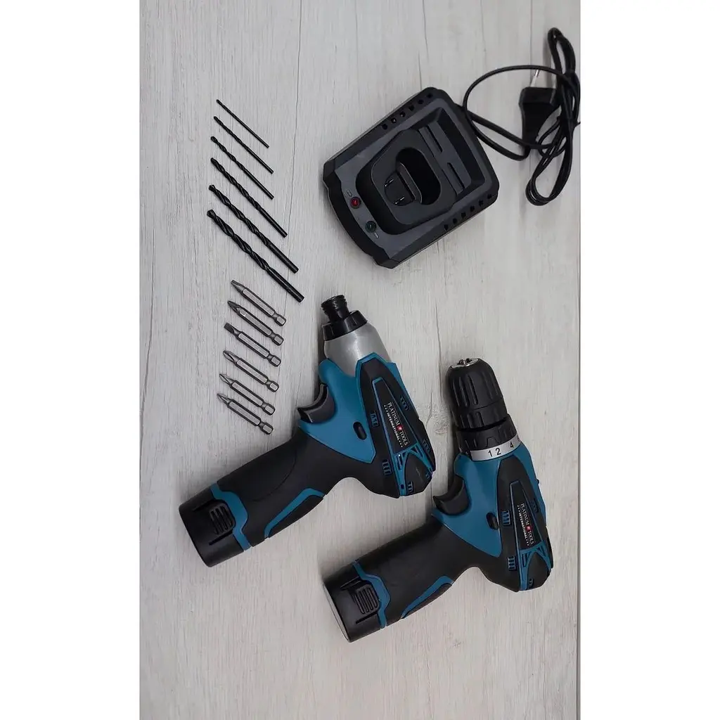 Набор Platinum Tools CB1080T 18V, 2 шуруповерта с насадками в кейсе - фото 3
