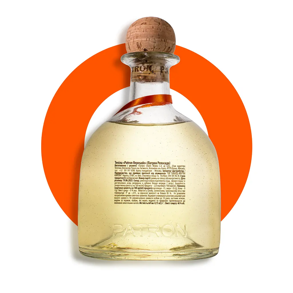 Уцінка. Текіла Patron Reposado 40% 0.7 л - фото 6