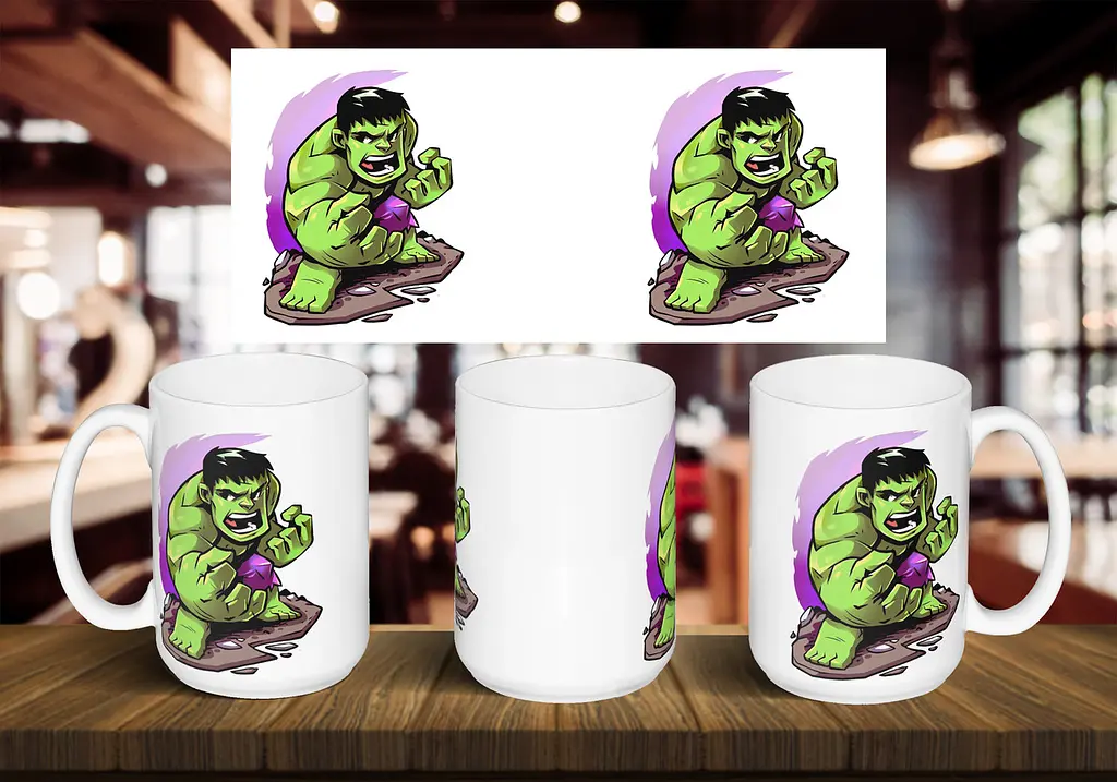Чашка "Mini hulk" 425 мл Зелена