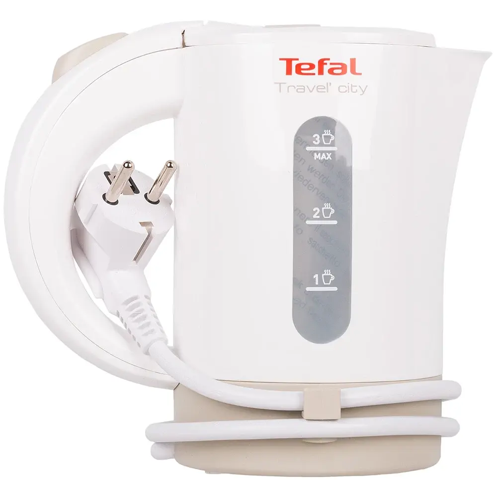 Электрочайник дорожный Tefal KO120130 White/Beige UA - фото 2
