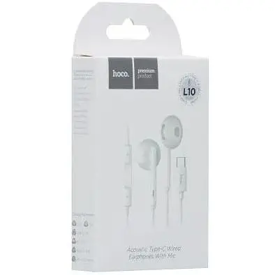 Наушники Hoco L10 Acoustic Type-C wired earphones with mic 6957531099840 - фото 5