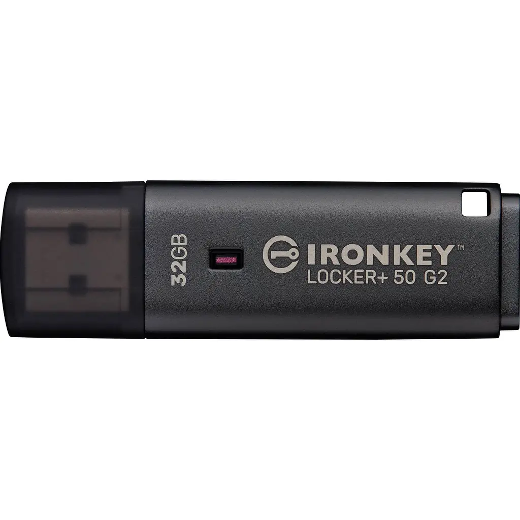 Флеш-накопичувач Kingston 32GB USB 3.2 Type-A Gen1 IronKey Locker+ 50 G2 (IKLP50G2/32GB) - фото 2