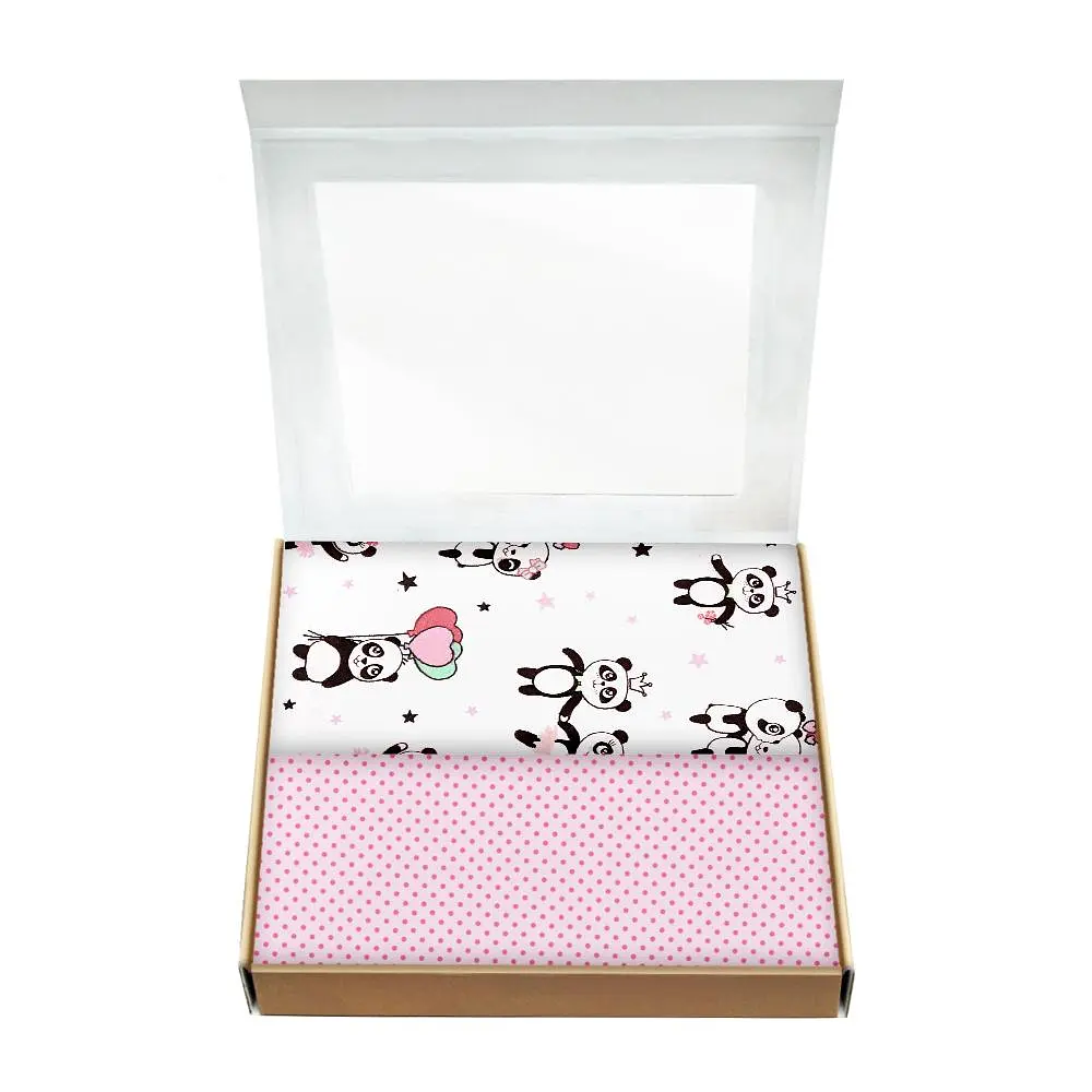 Багаторазові пелюшки дитячі PINK PANDA 2шт COSAS (4822052053201) - фото 2