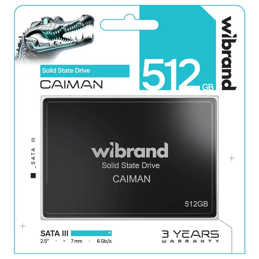 Накопичувач SSD Wibrand Sata 2.5 512GB Caiman 480 500 (WI2.5SSD/CA512GBST) - фото 2