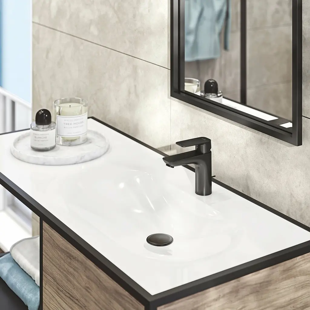 Змішувач для умивальника Kludi Pure&Style 100 DN 15 чорний мат 402903975 - фото 2