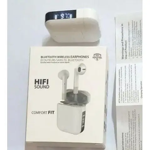 Бездротові навушники АР19 сенсорні Bluetooth Білі - фото 8