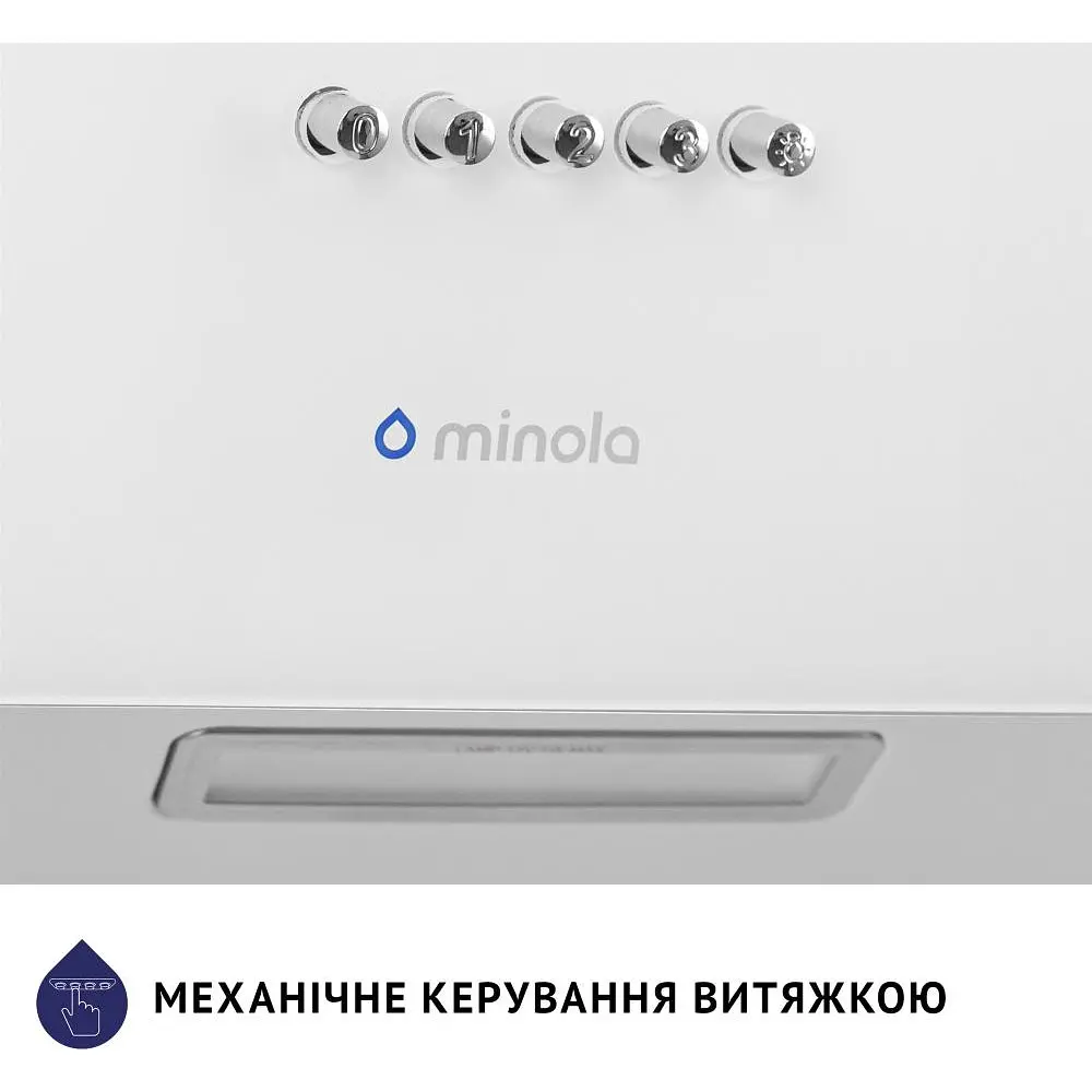 Похила витяжка Minola HDN 6224 WH 700 LED - фото 9