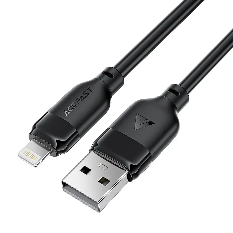 Кабель ACEFAST C16-02 TPU charging data cable USB-A to L Чорний - фото 3