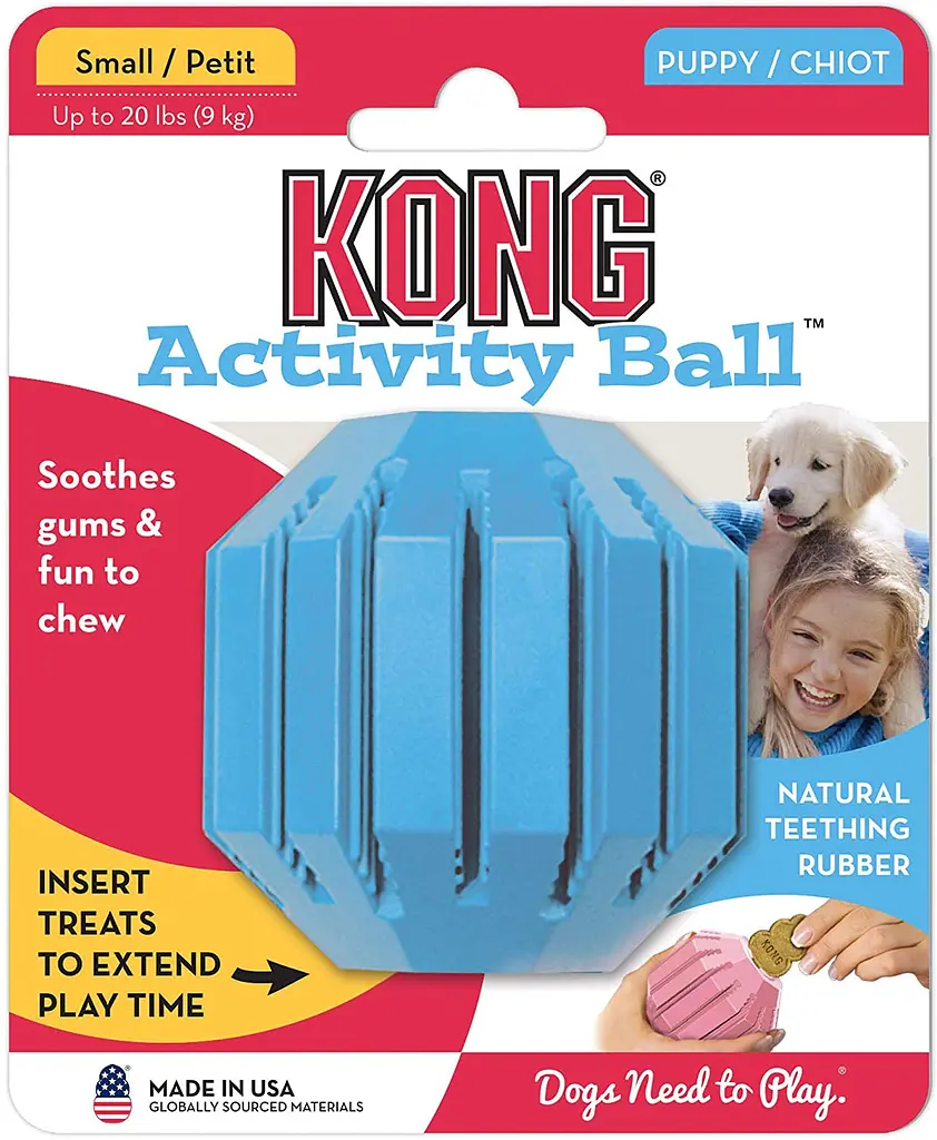 М'яч для ласощів для цуценят KONG Puppy Activity Ball - фото 2
