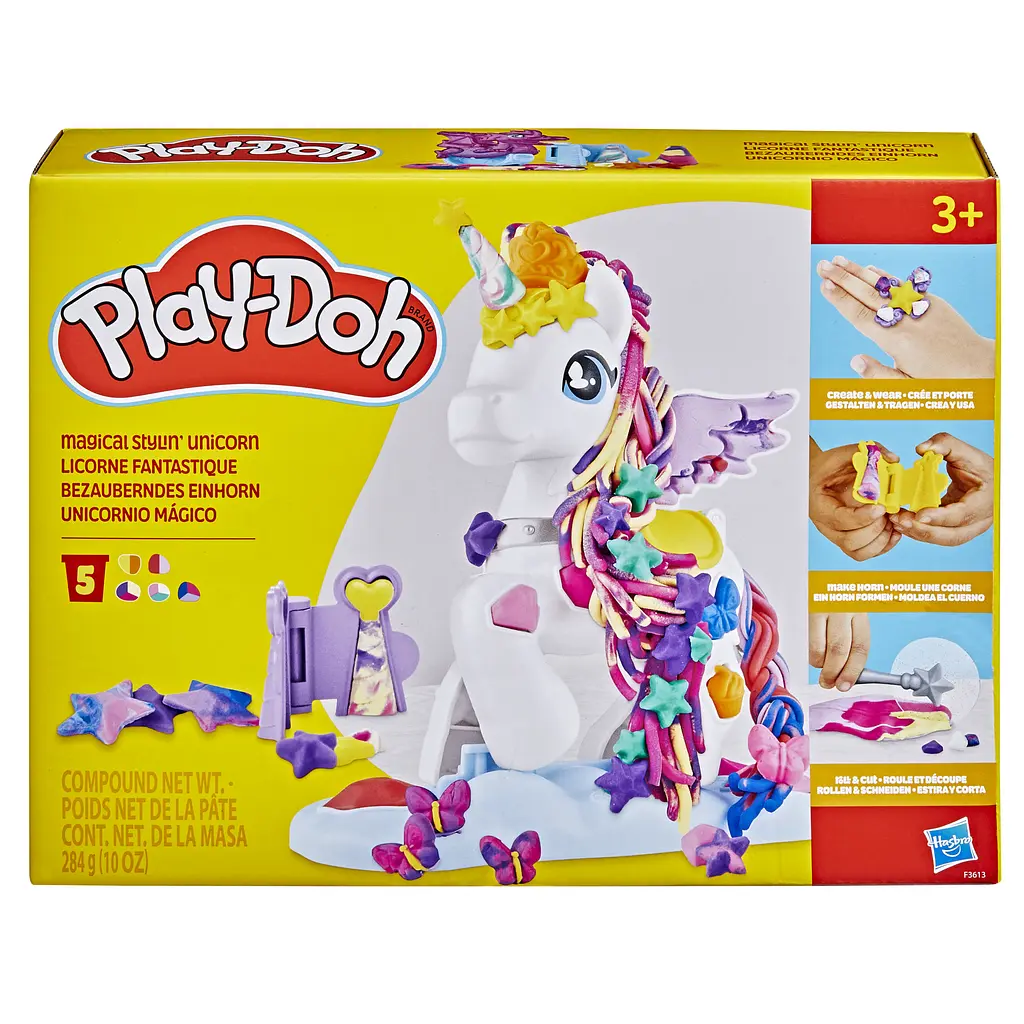 Набір для творчості Play-Doh Стильний єдиноріг з масою для ліплення (F3613) - фото 2