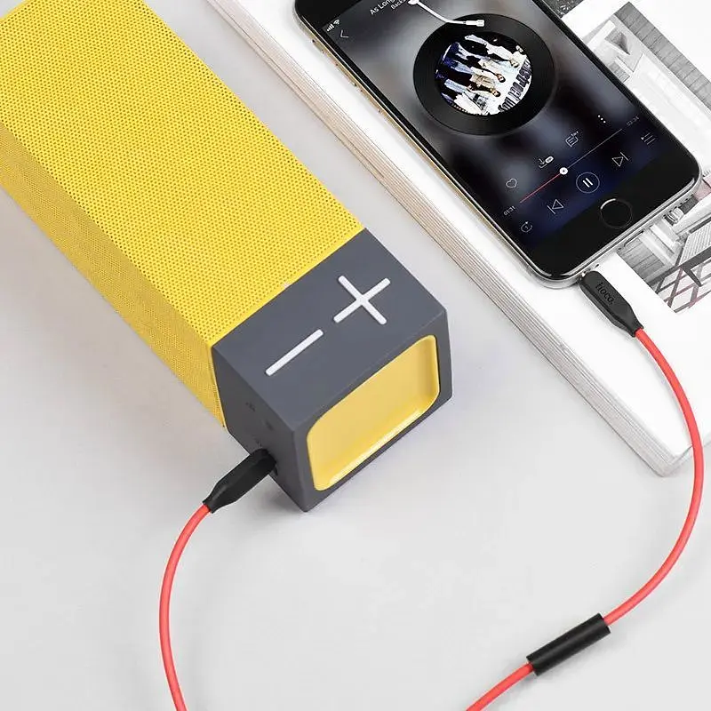 Кабель Hoco AUX audio cable with mic UPA12 1 м - фото 4