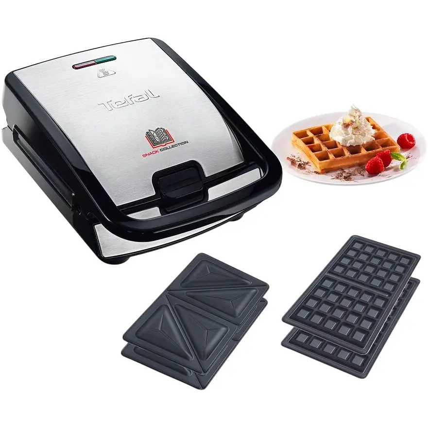 Мультимейкер Tefal Snack collection 700 Вт чорний (SW852D12) - фото 2