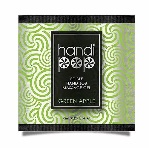 Пробник смакового гелю Sensuva Handipop Green Apple, 6 мл